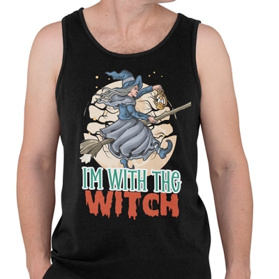 TANK TOP HALLOWEEN  I'm With The Witch